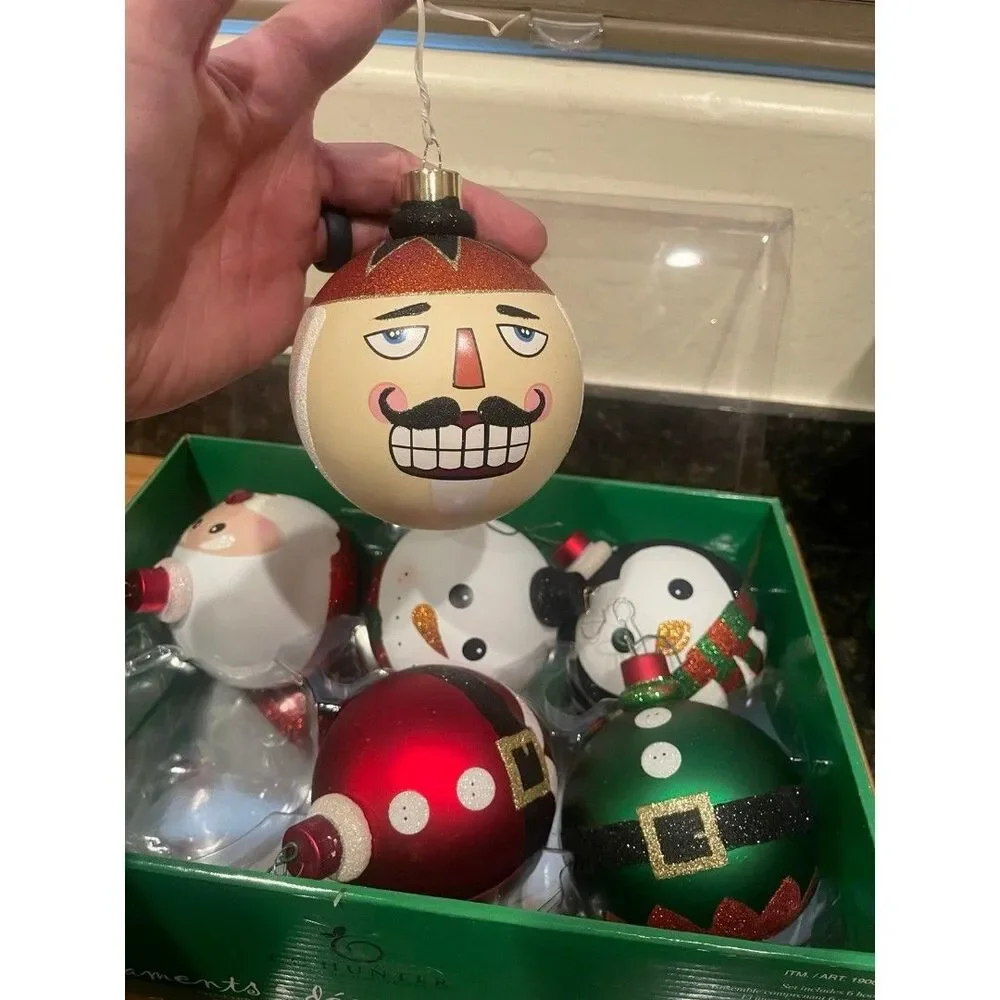 Boxed CG Hunter 6 Shatter Resistant Ornaments